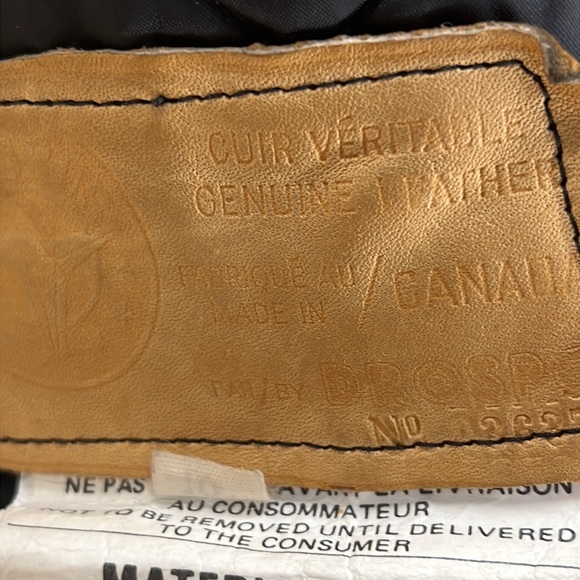 TAURUS Black Canadian Genuine Leather Quilted Liner Zippers Moto Coat - Picture 16 of 16